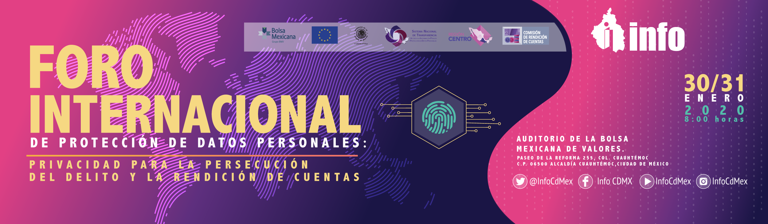 Banner Micrositio - Foro Internacional de Protección de Datos Personales