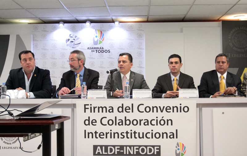 Convenio interinstitucional  InfoDF - ALDF